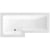 Signature Ardmore L-Shaped Shower Bath 1700mm x 700mm/850mm - Left Handed