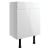 Signature Bergen Floor Standing 2-Door Vanity Unit 600mm Wide - White Gloss