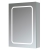 Signature Florence 1-Door LED Mirrored Bathroom Cabinet with Demister Pad 700mm H x 500mm W