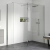 Signature Icon Chrome Accent Walk-In Shower Enclosure (+ Optional Hinged Deflector)