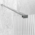 Signature Icon Fluted Chrome 1950mm Wet Room Glass Shower Screen