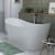 Signature Memento White Double Ended Freestanding Bath with Integrated Waste 1700mm x 780mm