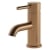 Signature Sail Mini Mono Basin Mixer Tap Single Handle with Waste - Brushed Bronze