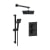 Signature Square Dual Concealed Mixer Shower with Shower Kit + Fixed Head - Matt Black