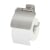 Tiger Colar Toilet Roll Holder with Cover Brushed Stainless Steel