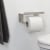 Tiger Colar Toilet Roll Holder with Shelf - Brushed Stainless Steel