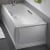 Twyford Celtic Single Ended Rectangular Bath with Twin Grips 1700mm x 700mm 2 Tap Hole (inc Leg Set)