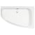 Verona Cloud Double Ended Offset Corner Bath 1500mm x 1000mm Right Handed - 0 Tap Hole (inc Leg Set)