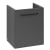 Villeroy & Boch Avento Wall Hung Vanity Unit RH with Basin 450mm Wide - Graphite with Black Handle