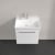 Villeroy & Boch Avento Wall Hung Vanity Unit LH with Basin 550mm Wide - Brilliant White with Chrome Handle