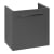 Villeroy & Boch Avento Wall Hung Vanity Unit RH with Basin 550mm Wide - Graphite with Chrome Handle