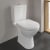 Villeroy & Boch O.novo Open Back Close Coupled Toilet with Push Button Cistern - Soft Close Seat