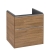 Villeroy & Boch Subway 3.0 Wall Hung 2-Drawer Vanity Unit with Basin 600mm Wide - Oak Kansas with Glossy Aluminium Handle