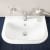 Vitra S20 Semi Recessed Basin 550mm Wide 1 Tap Hole