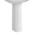Vitra S20 Cloakroom Basin and Full Pedestal 500mm Wide 2 Tap Hole