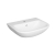 Vitra S20 Cloakroom Basin and Small Semi Pedestal 450mm Wide 2 Tap Hole