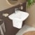 Vitra S20 Cloakroom Basin and Large Semi Pedestal 500mm Wide 1 Tap Hole