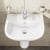 Vitra S20 Cloakroom Basin and Large Semi Pedestal 500mm Wide 1 Tap Hole