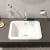 Vitra S20 Compact Countertop Inset Basin Front Overflow 450mm Wide - 0 Tap Hole