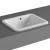 Vitra S20 Compact Countertop Inset Basin Front Overflow 450mm Wide - 0 Tap Hole