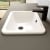 Vitra S20 Compact Countertop Inset Basin Front Overflow 500mm Wide - 0 Tap Hole