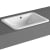 Vitra S20 Compact Countertop Inset Basin Front Overflow 500mm Wide - 0 Tap Hole