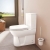 Vitra S20 Close Coupled Toilet Closed Back Push Button Cistern - Standard Seat