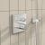 Vitra Square Thermostatic Concealed Shower Valve 2 Outlet - Chrome