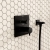 Vitra Square Thermostatic Concealed Shower Valve 2 Outlet - Matte Black