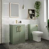 Bathroom Suites with Brushed Brass