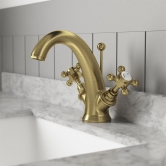 Brushed Brass Bathroom Taps