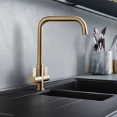 Brushed Brass Kitchen Taps