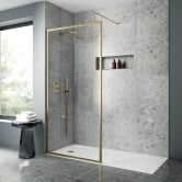 Brushed Brass Shower Enclosures